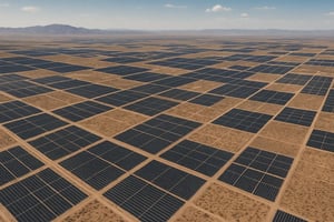 Conceptual Utility-Scale Solar Aerial