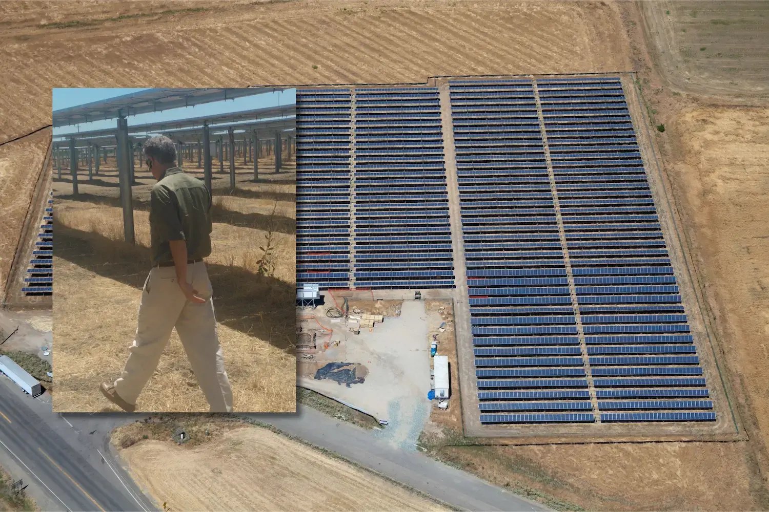 Charles Schaffer at Green Acres Solar Farm Project Charles Schaffer at Green Acres Solar Farm Project
